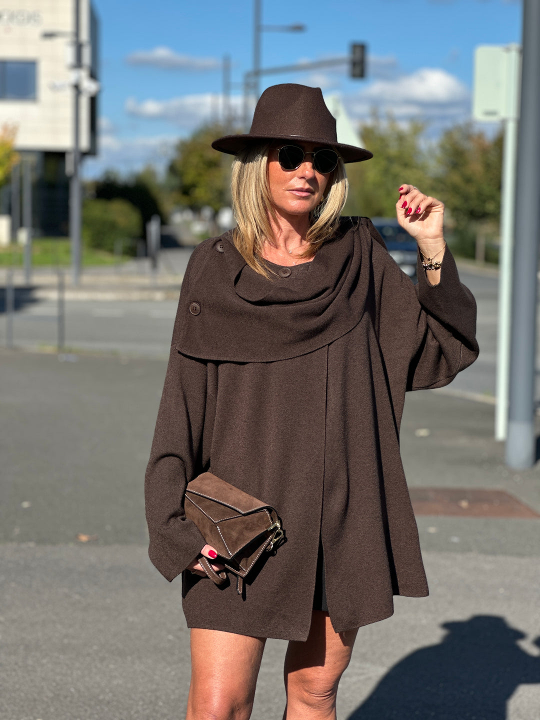 Pull poncho boutons 8965