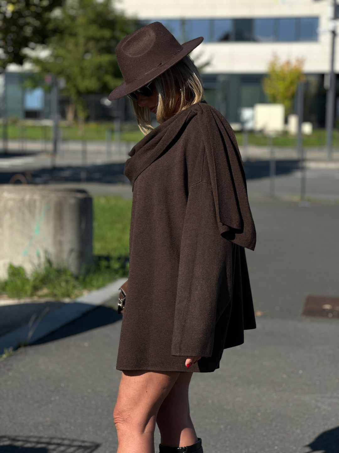 Pull poncho boutons 8965