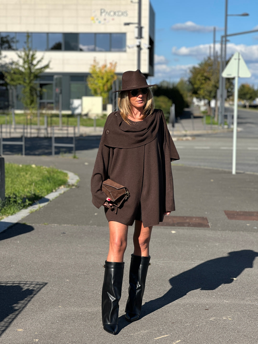 Pull poncho boutons 8965
