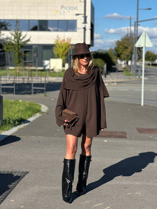Pull poncho boutons 8965