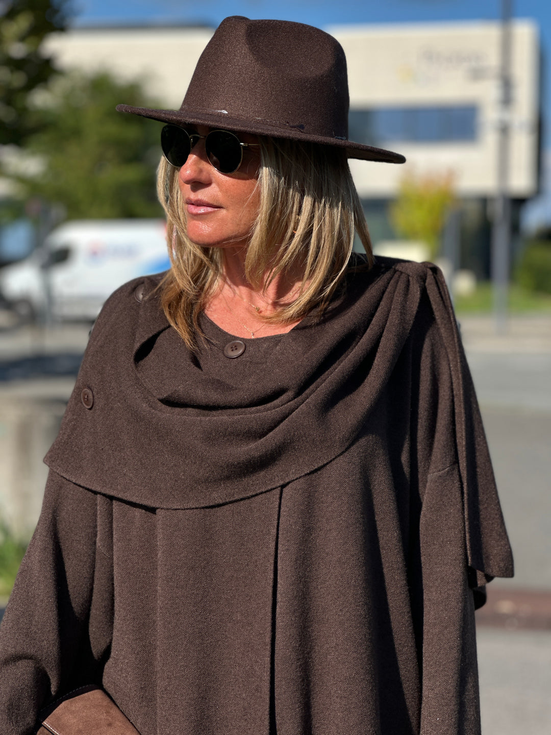 Pull poncho boutons 8965