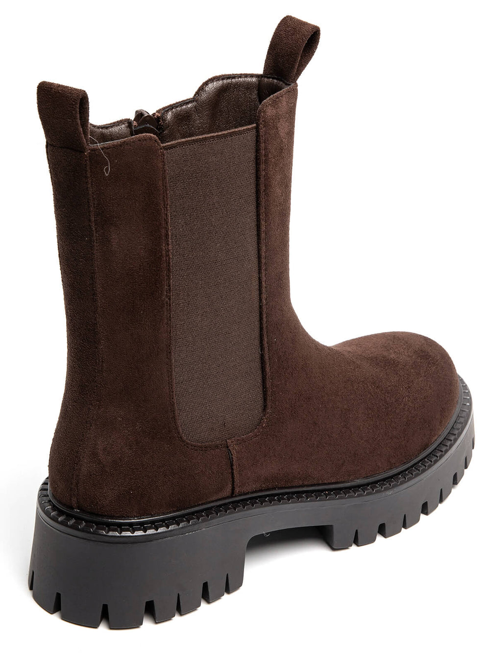 Bottines Choco effet daim 6330-1