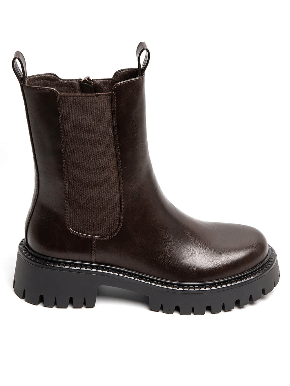 Bottines Choco similicuir 6330