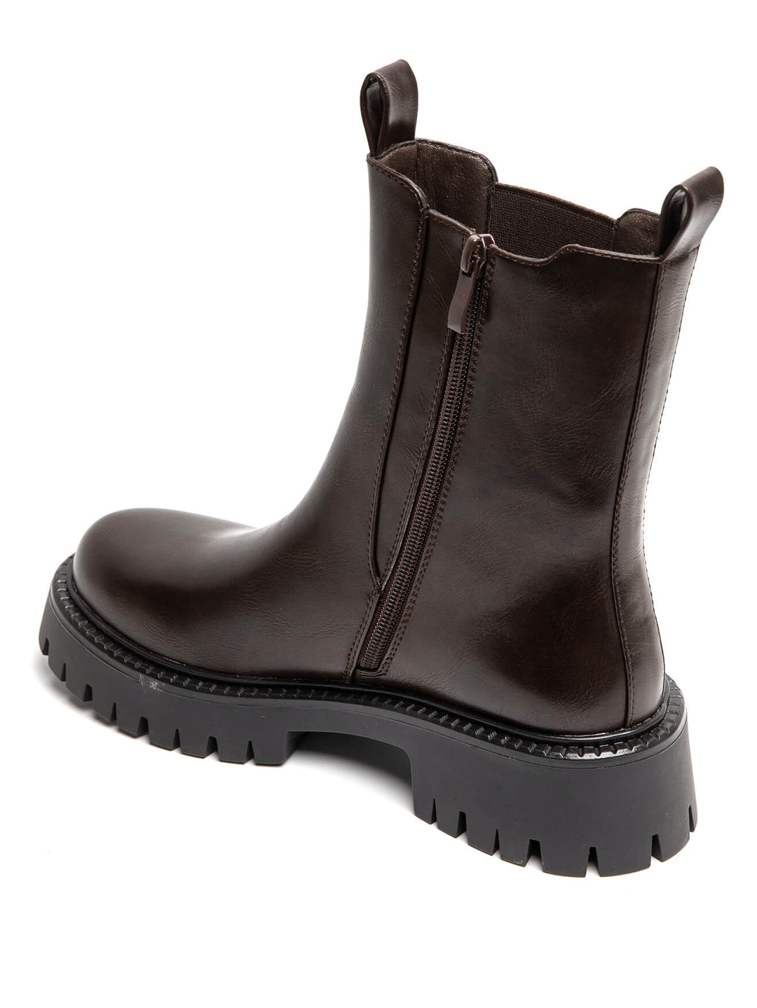 Bottines Choco similicuir 6330
