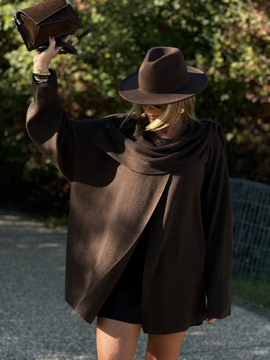 Pull poncho boutons 8965