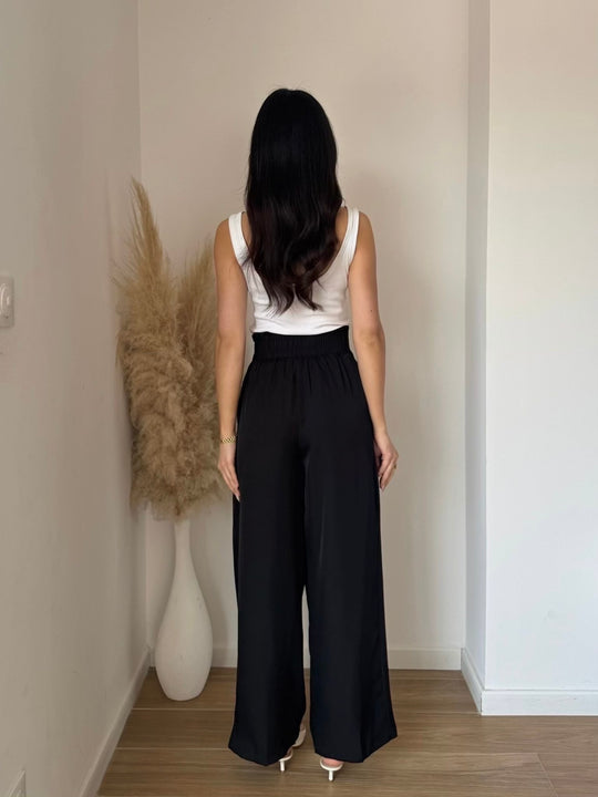 Pantalon fluide noir Pf71