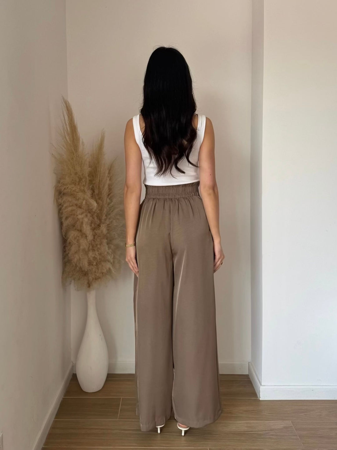 Pantalon fluide Taupe Pf71