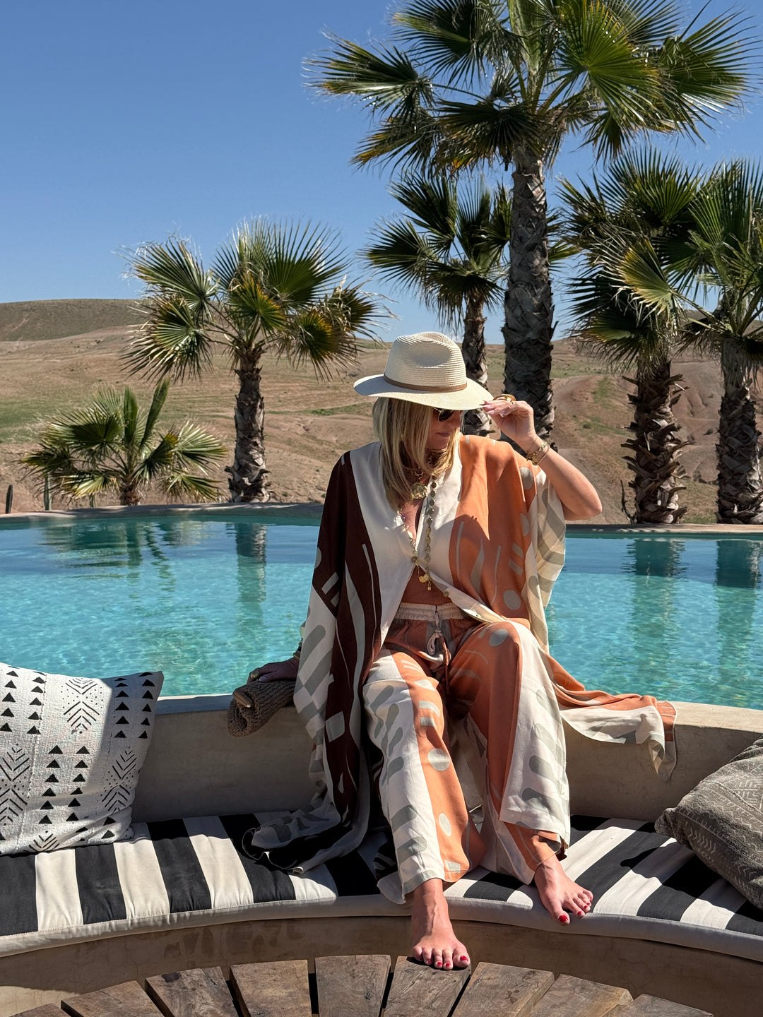 Ensemble KIMONO + pantalon orange LOUPINA S26