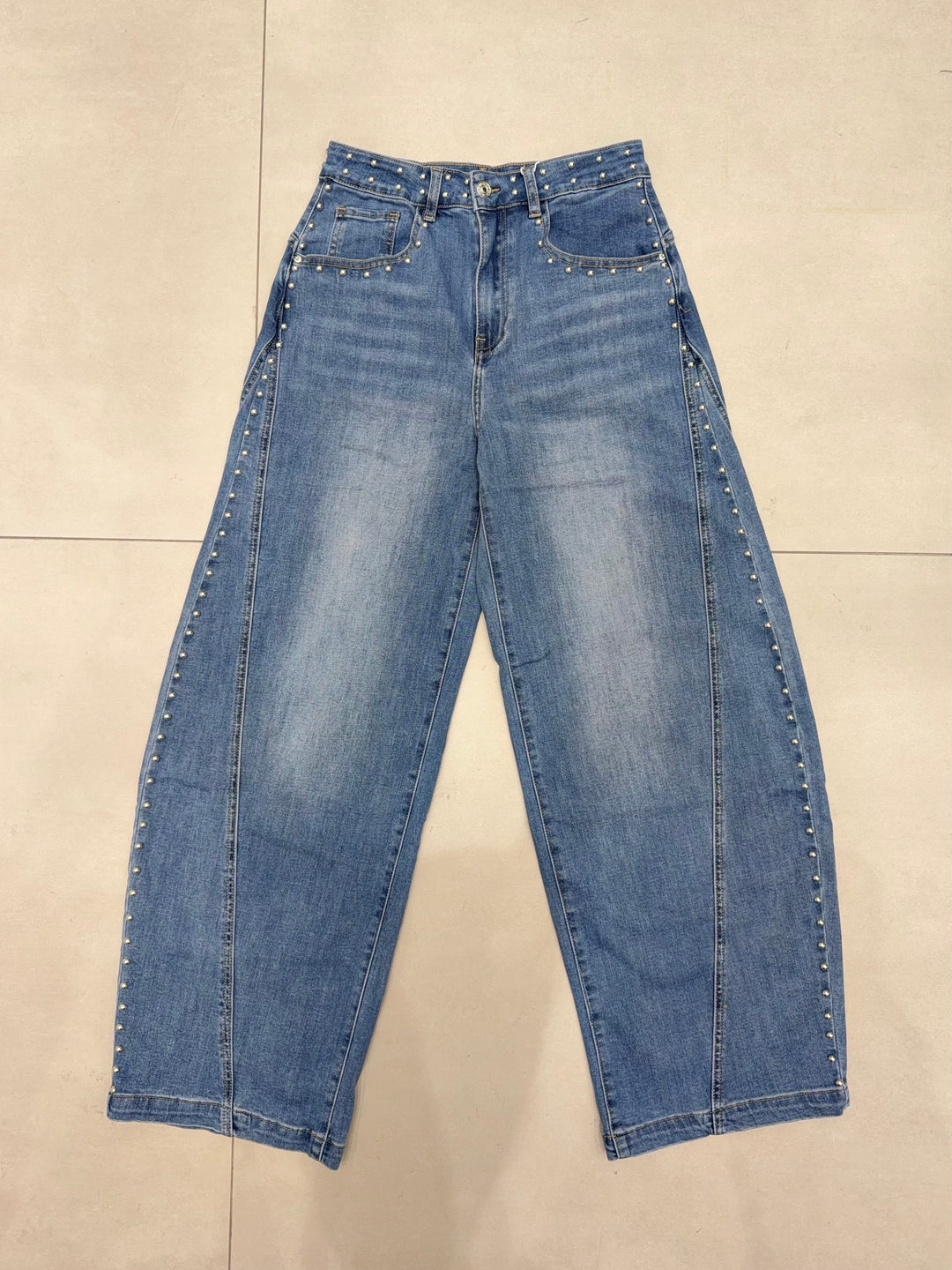 Jean Ballon Cloutés Bleu ST3017