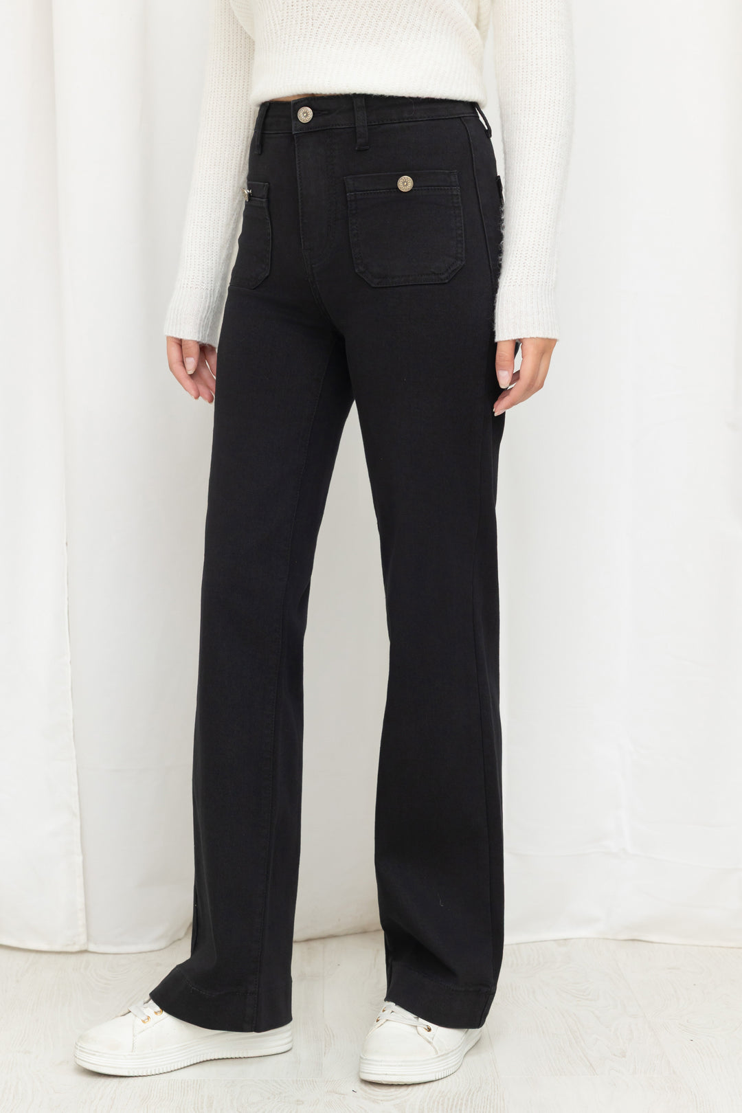 Jean Noir bouton argenté 77079