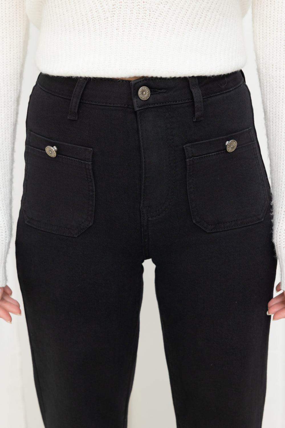 Jean Noir bouton argenté 77079