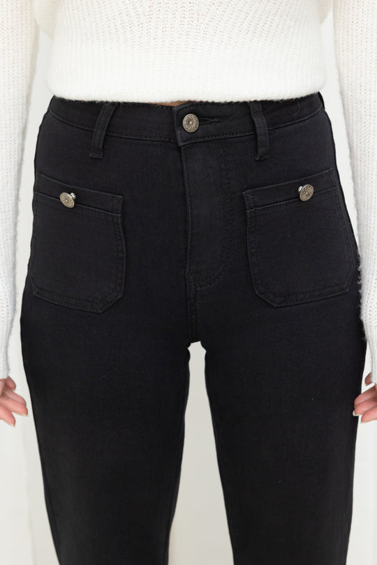 Jean Noir bouton argenté 77079