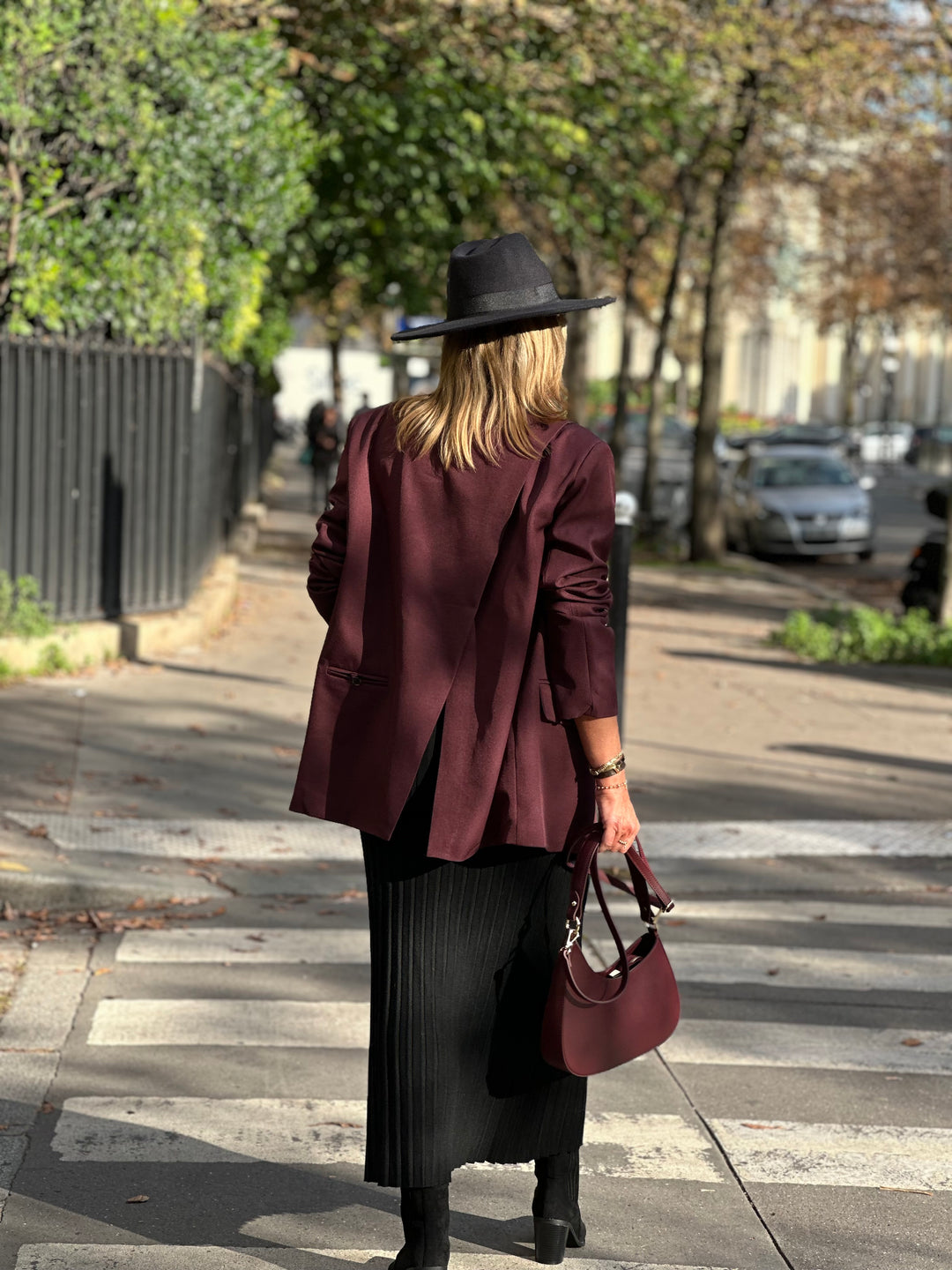 Jupe en maille Adam Noir / F