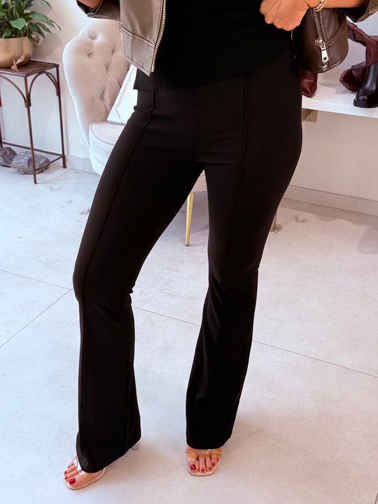 Pantalon fluide taille haute NOIR H590