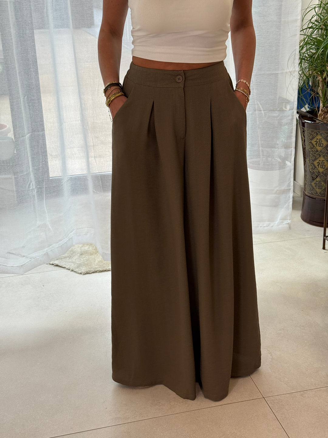 Pantalon Tres Évasé Mocha 11576P