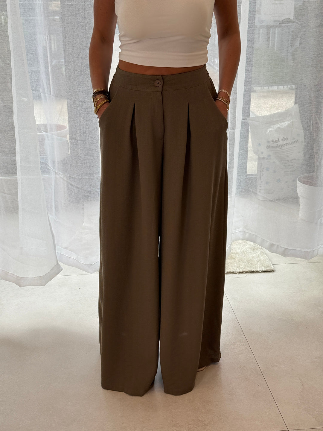 Pantalon Tres Évasé Mocha 11576P