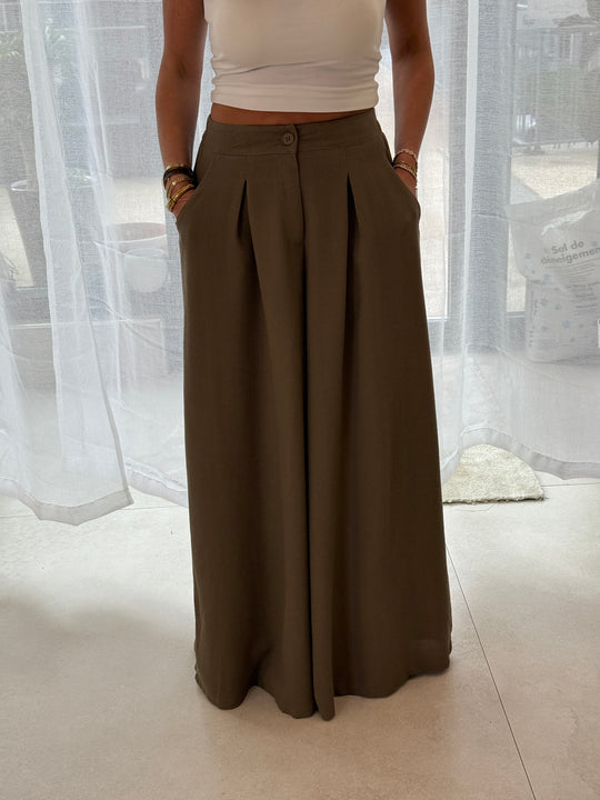 Pantalon Tres Évasé Mocha 11576P