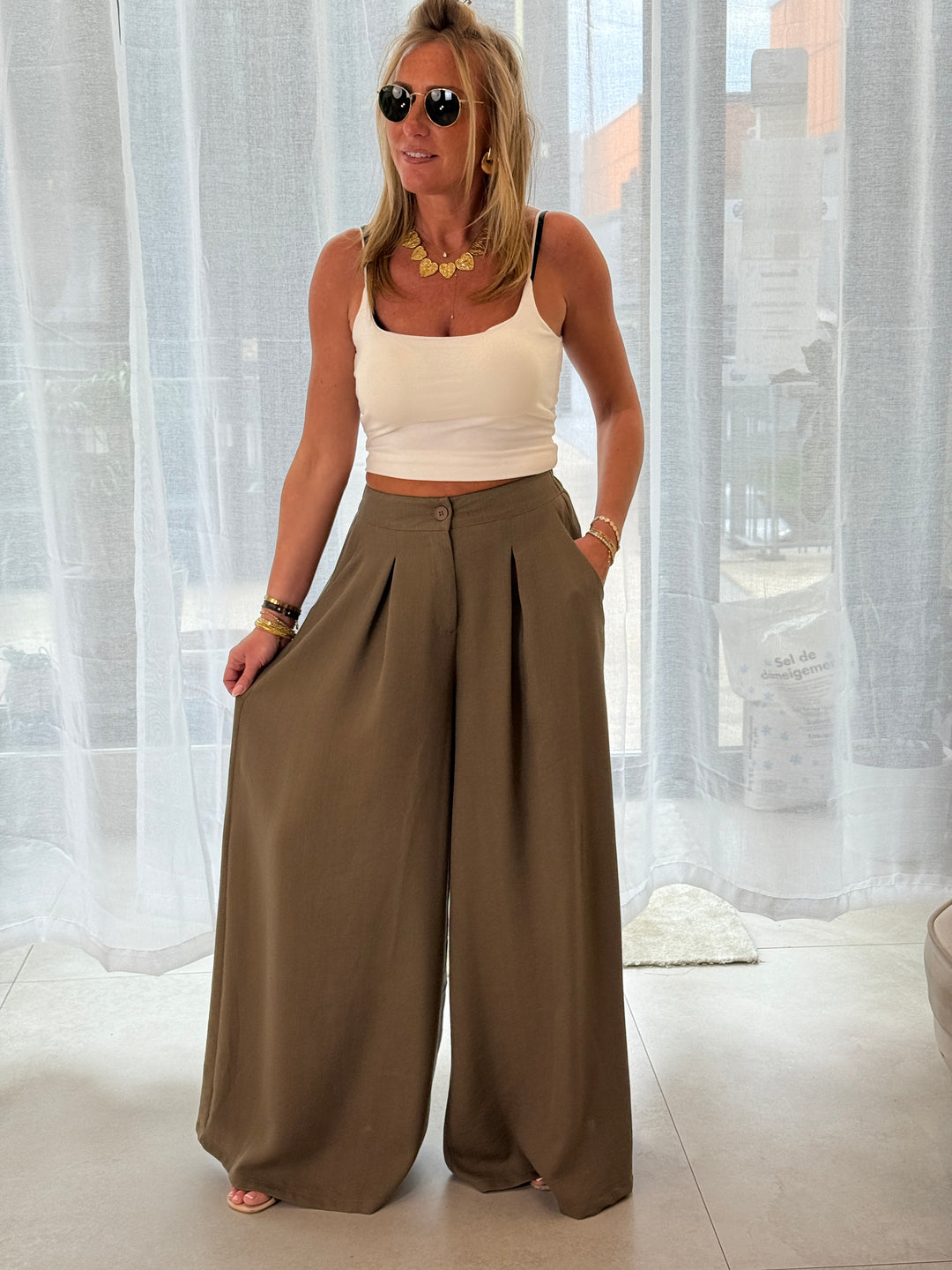 Pantalon Tres Évasé Mocha 11576P