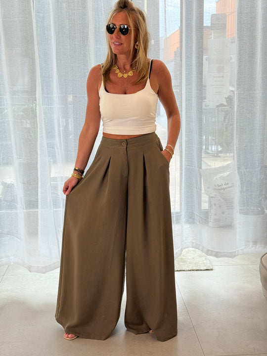 Pantalon Tres Évasé Mocha 11576P