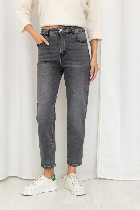 Jean mom gris 77011-