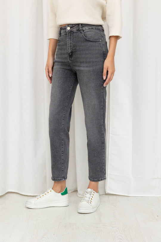 Jean mom gris 77011-