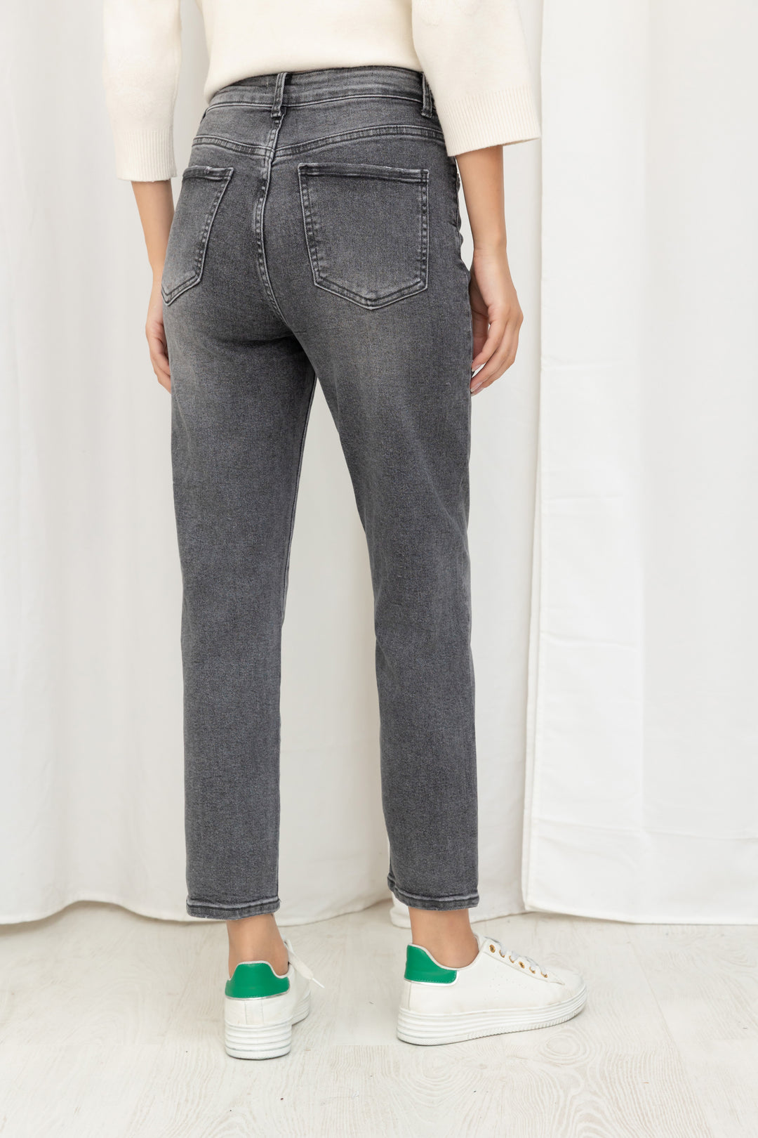 Jean mom gris 77011-