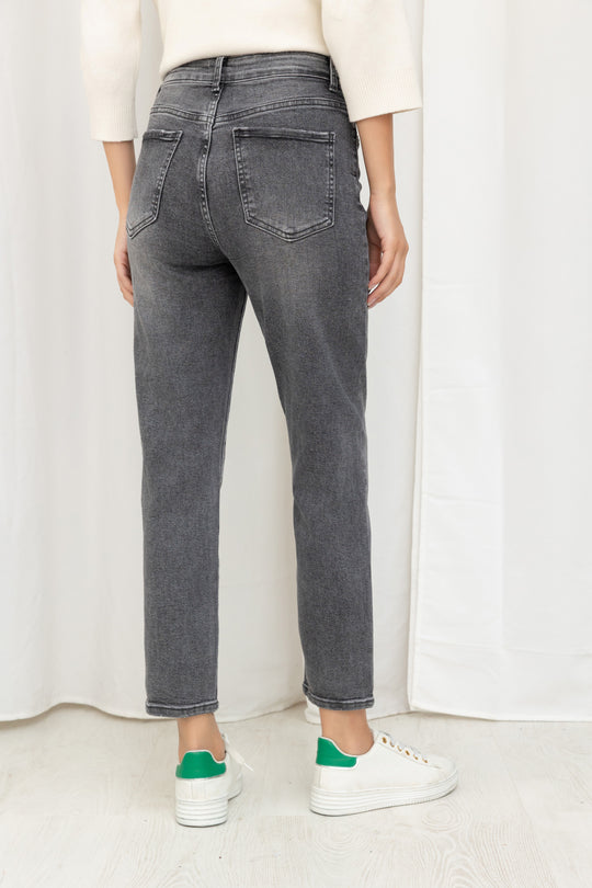 Jean mom gris 77011-