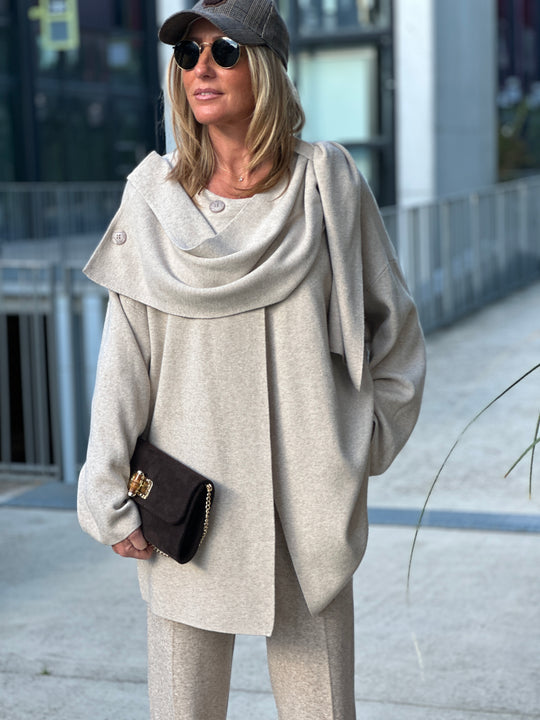 Pull poncho boutons 8965