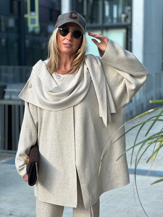 Pull poncho boutons 8965