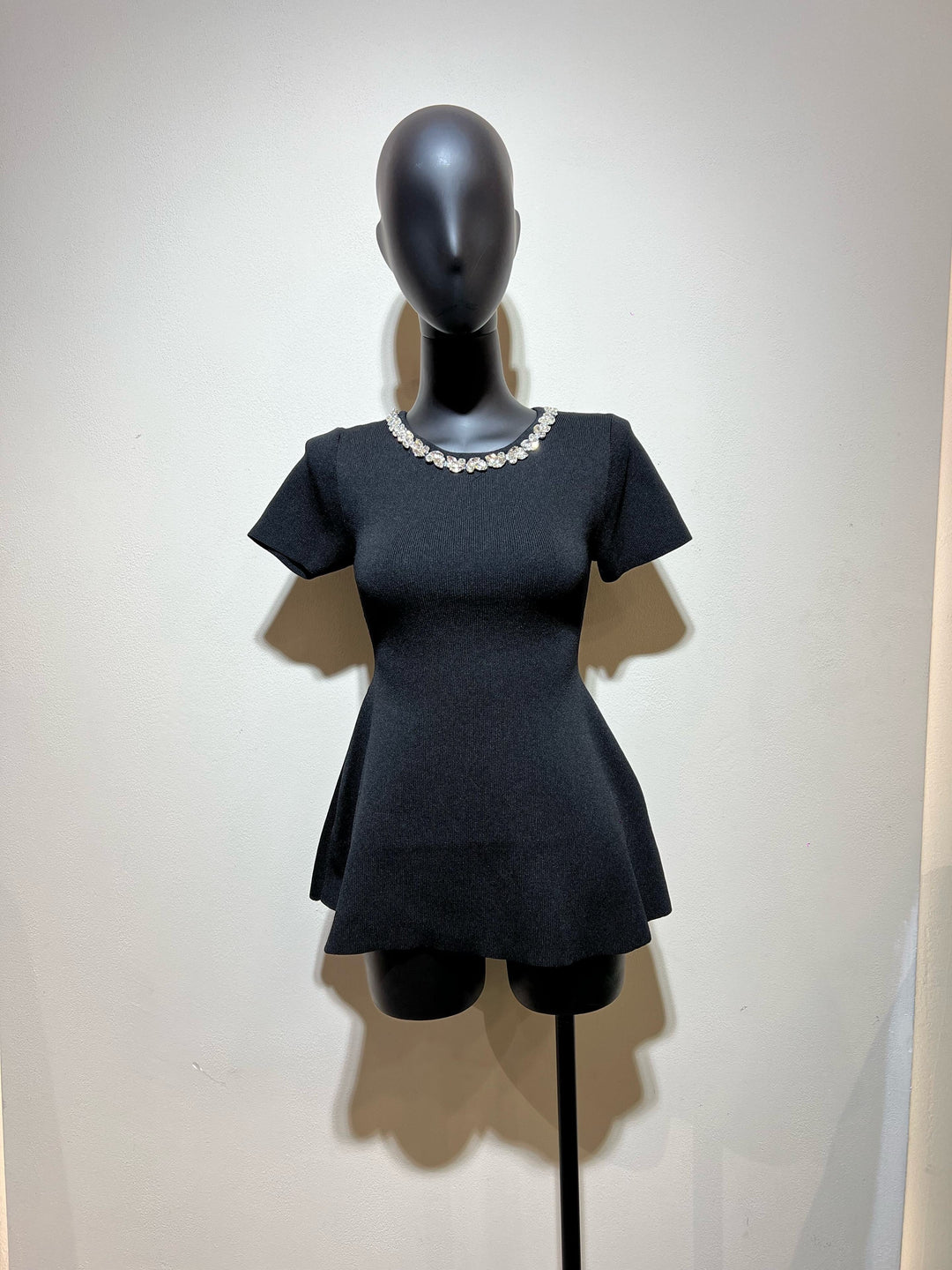 Top ceintré strass col 3213