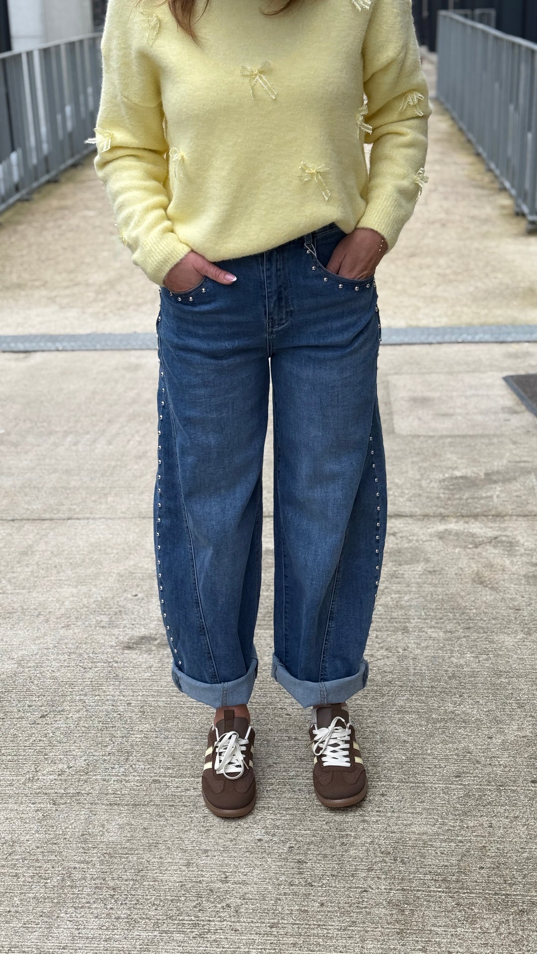 Jean Ballon Cloutés Bleu ST3017