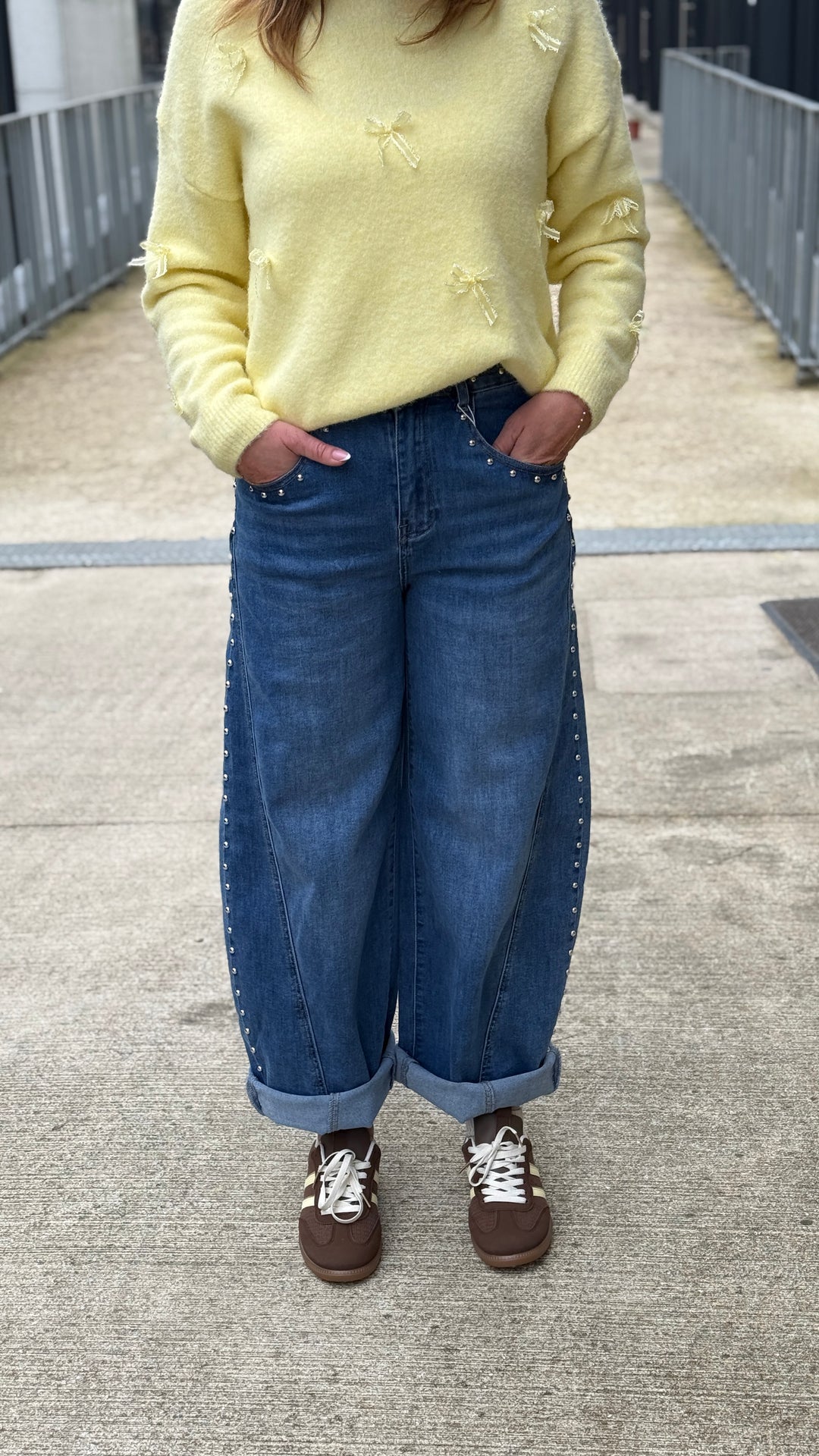 Jean Ballon Cloutés Bleu ST3017