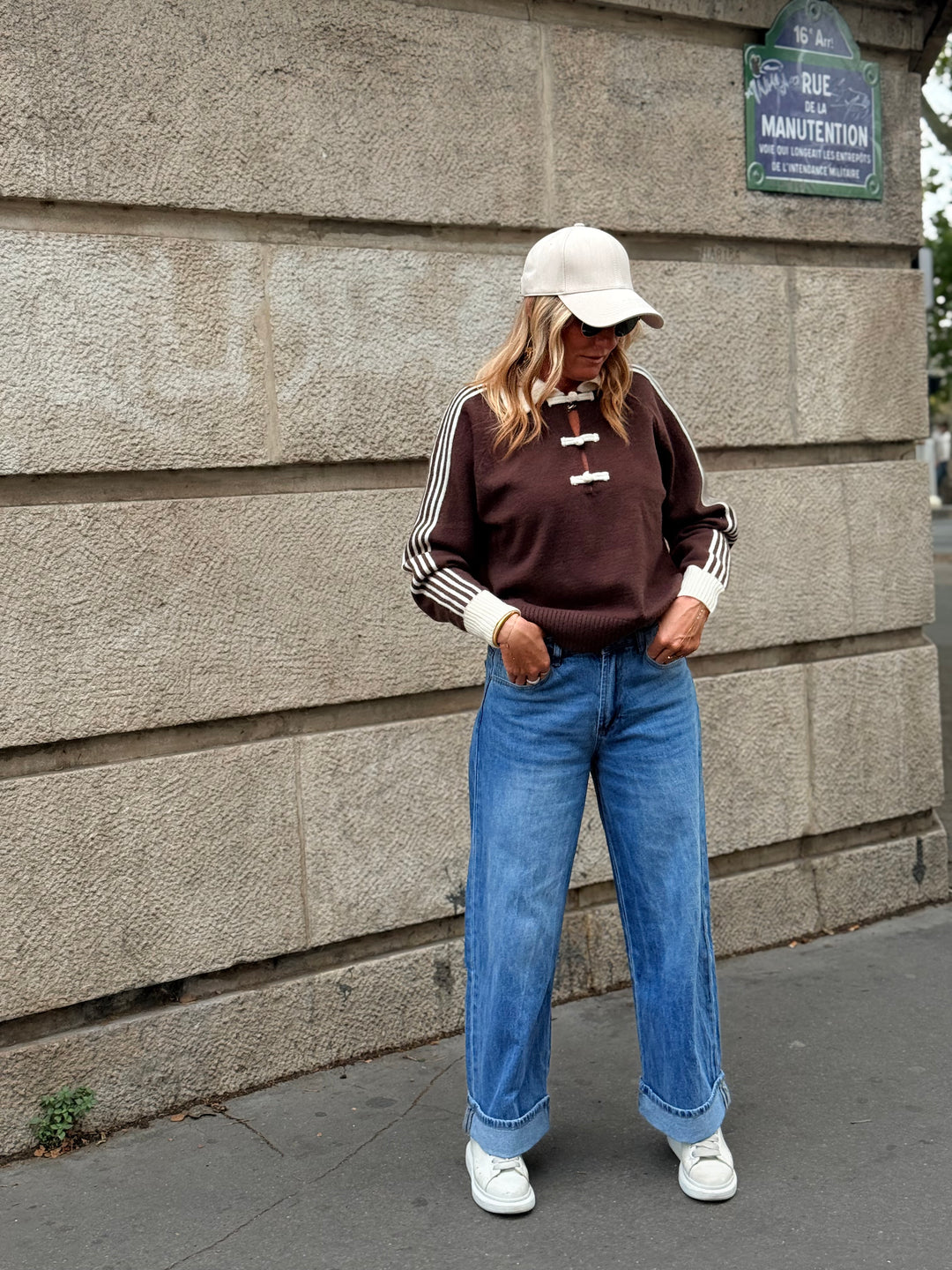 Pull col boutonné Choco 2772