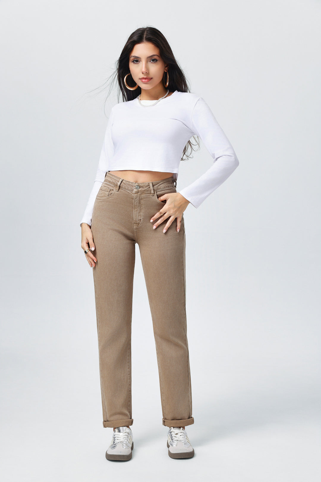 Jean mom CAMEL CLAIRE 6035