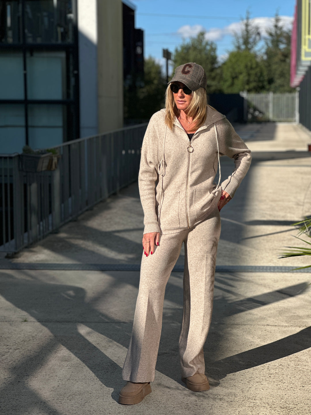 Ensemble Gilet zip capuche et poches 8971A+b