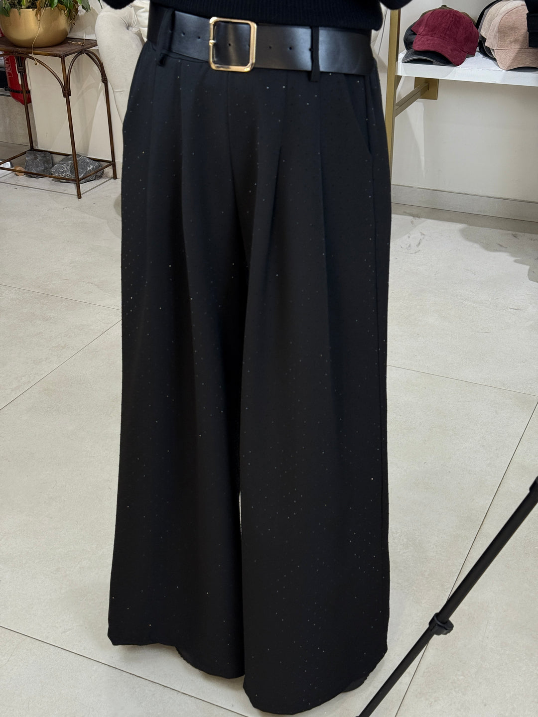 Pantalon pince strass