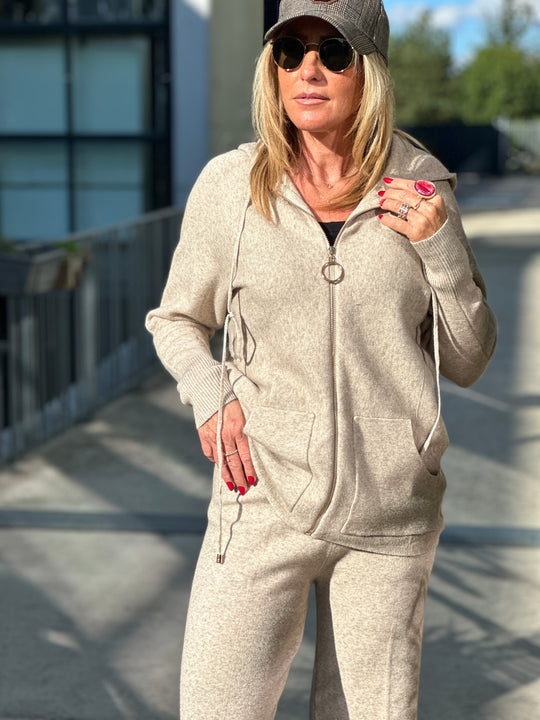 Ensemble Gilet zip capuche et poches 8971A+b