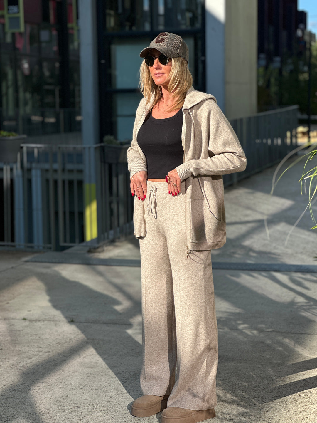 Ensemble Gilet zip capuche et poches 8971A+b