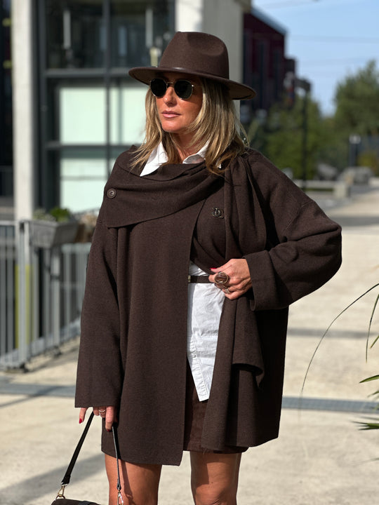 Pull poncho boutons 8965