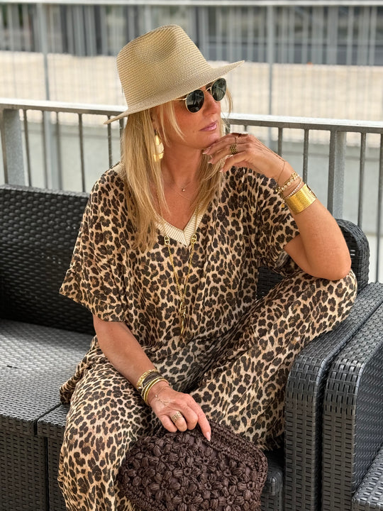 Ensemble lurex léopard