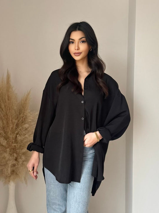 Chemise fluide Noir PF313