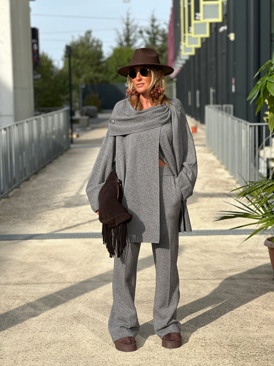 Pull poncho boutons 8965