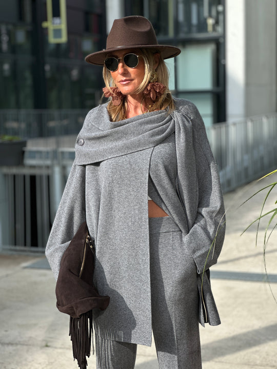 Pull poncho boutons 8965
