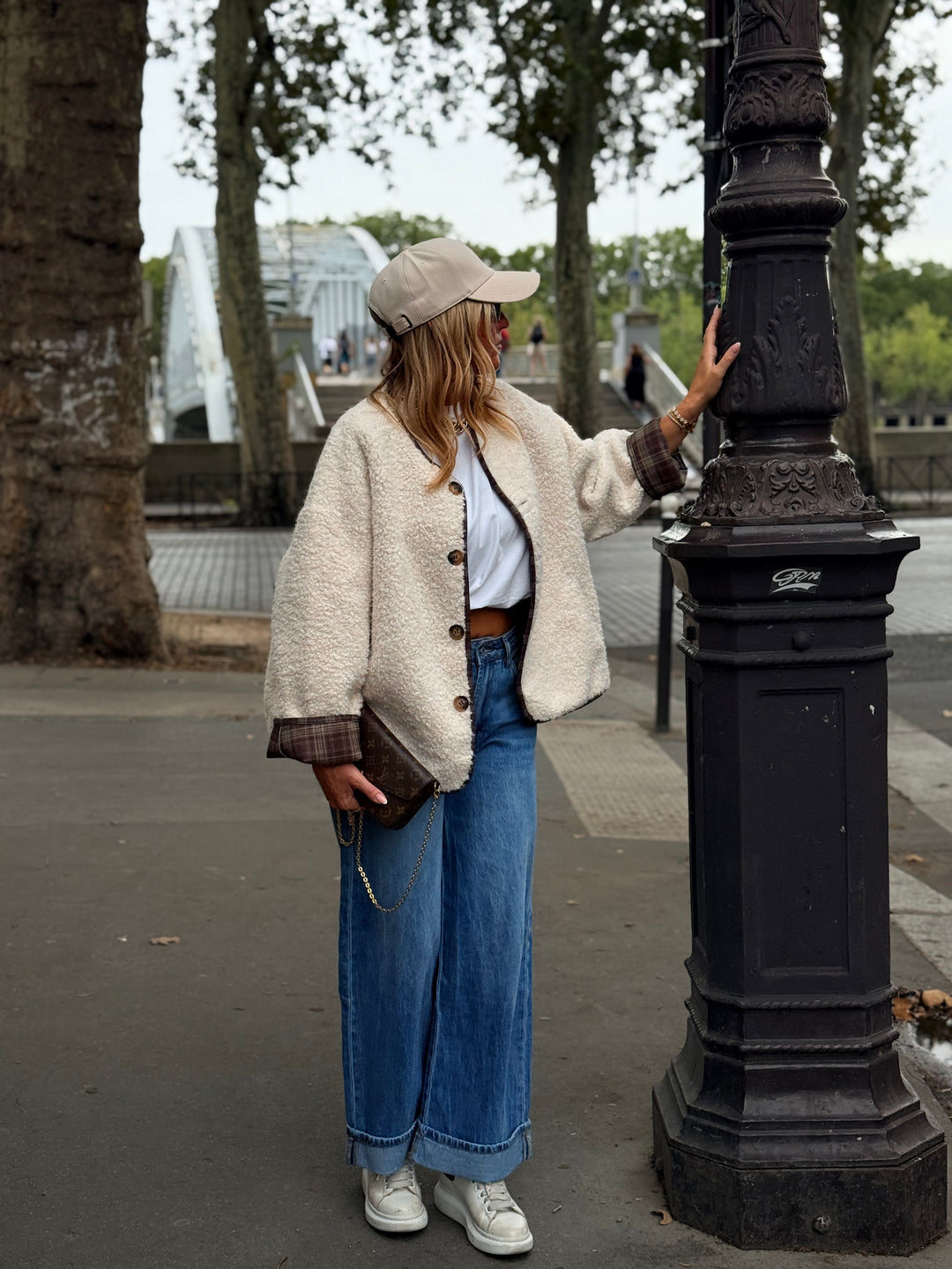 Veste moumoute écru 26722