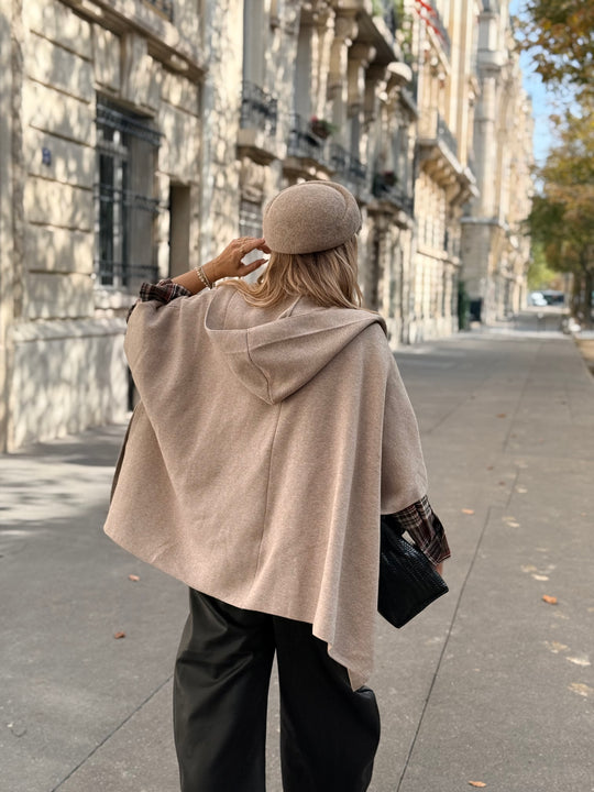 Gilet a Capuche Beige YM276