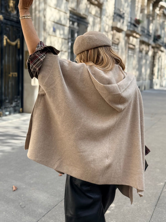 Gilet a Capuche Beige YM276