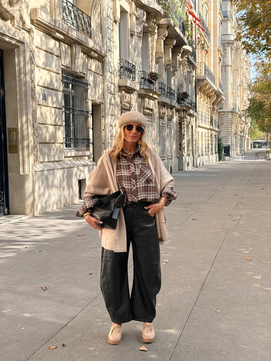 Pantalon Ballon similicuir NERO