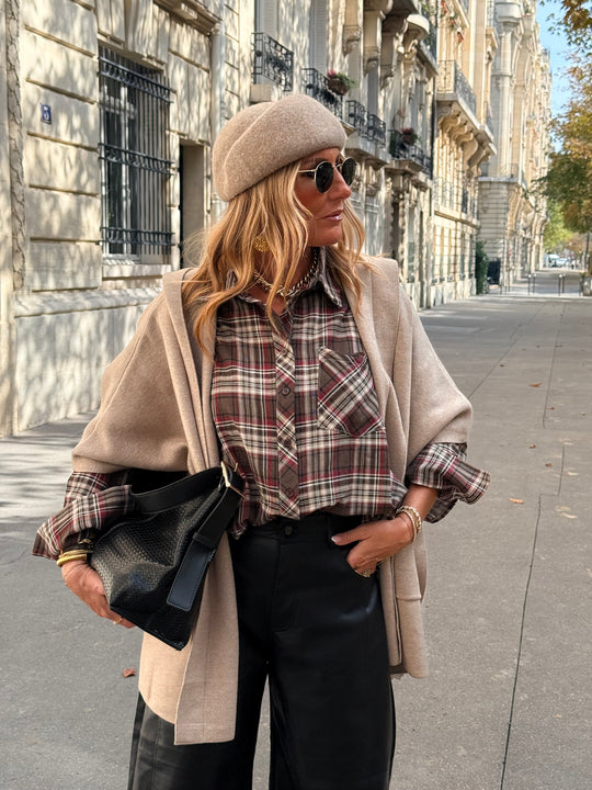 Gilet a Capuche Beige YM276