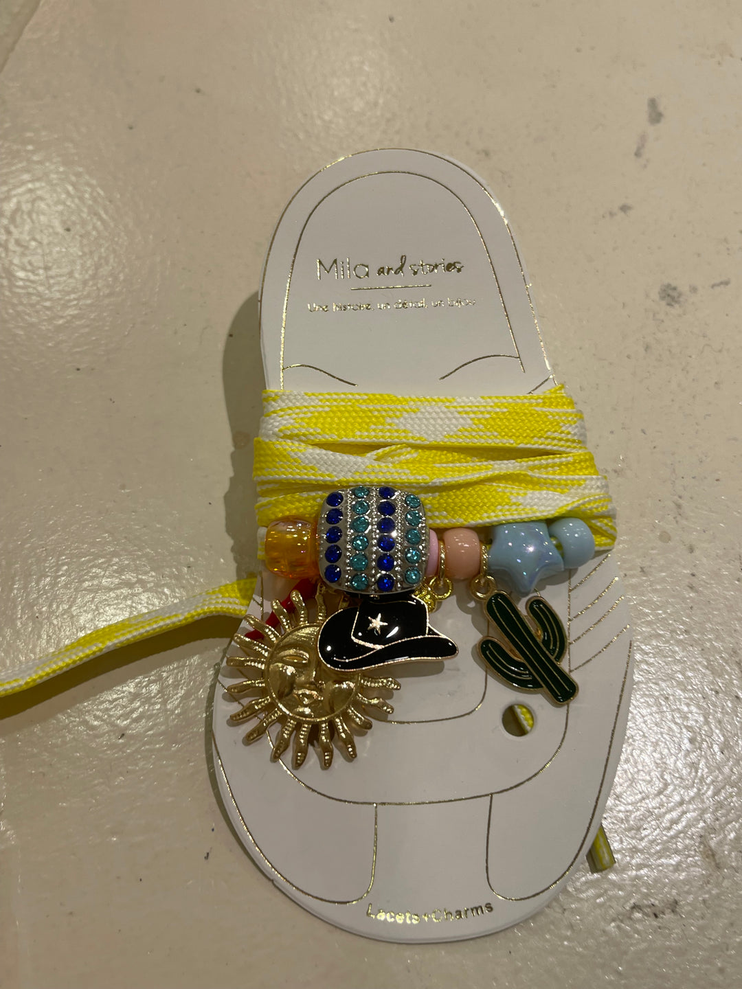 Lacets chaussures jaune soleil