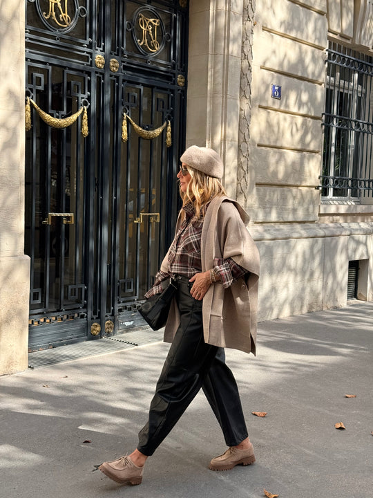 Gilet a Capuche Beige YM276